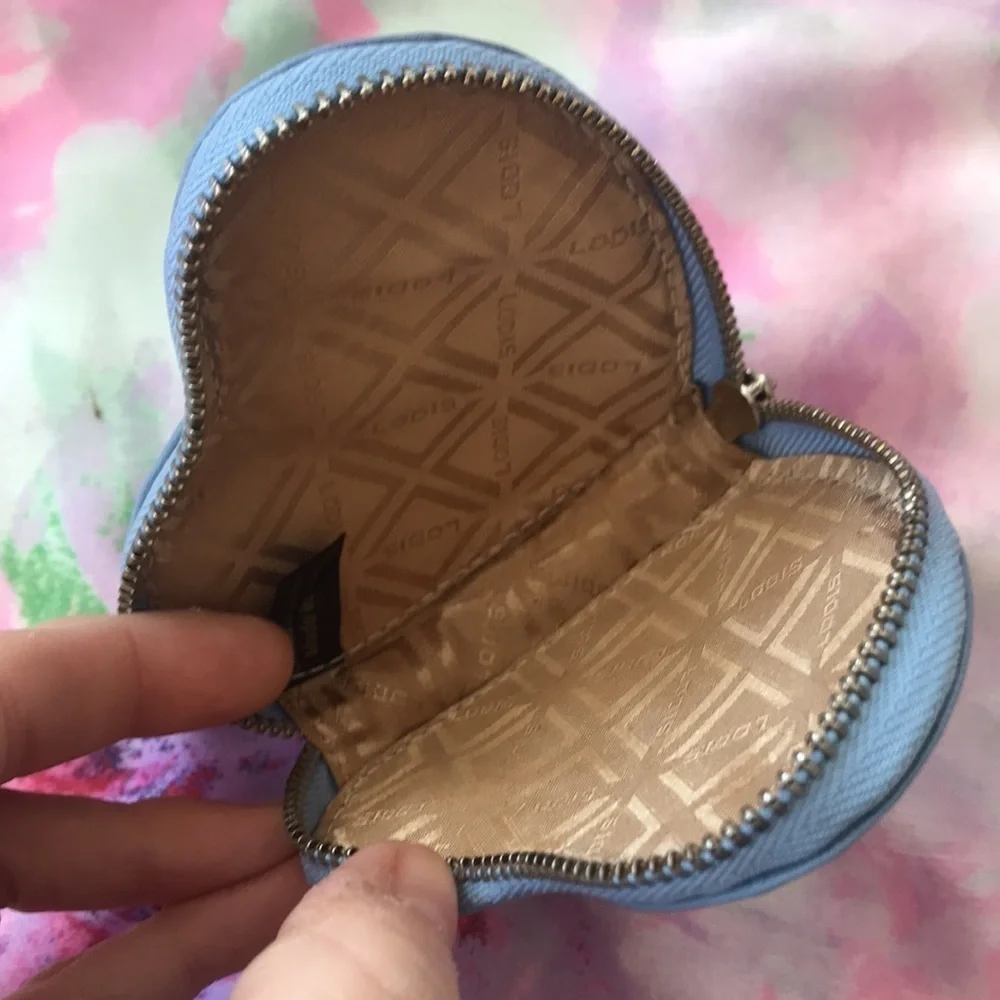 Lodis Genuine Leather Catalina Credit Card Holder & Zippered Heart Coin Case